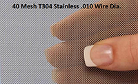 40 Mesh T304 Stainless .010 Wire Dia.